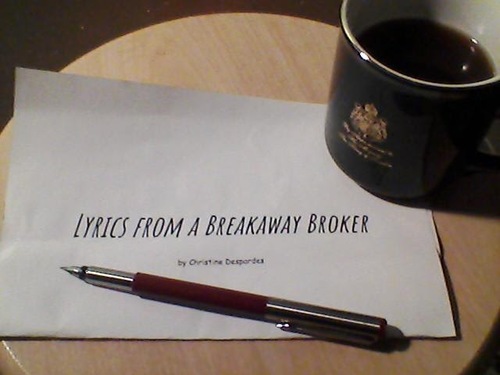 Product picture Lyrics From A Breakaway Broker - chrisd